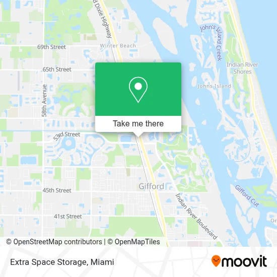 Extra Space Storage map