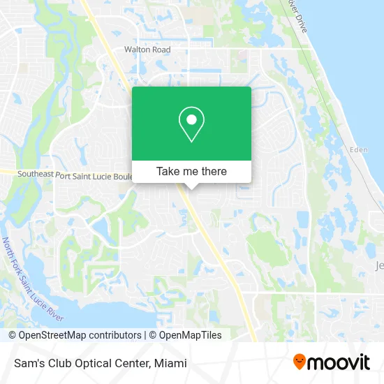 Sam's Club Optical Center map