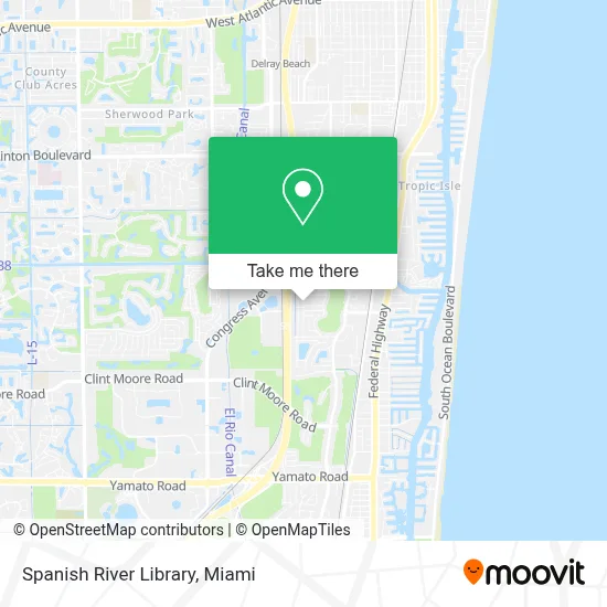Spanish River Library map