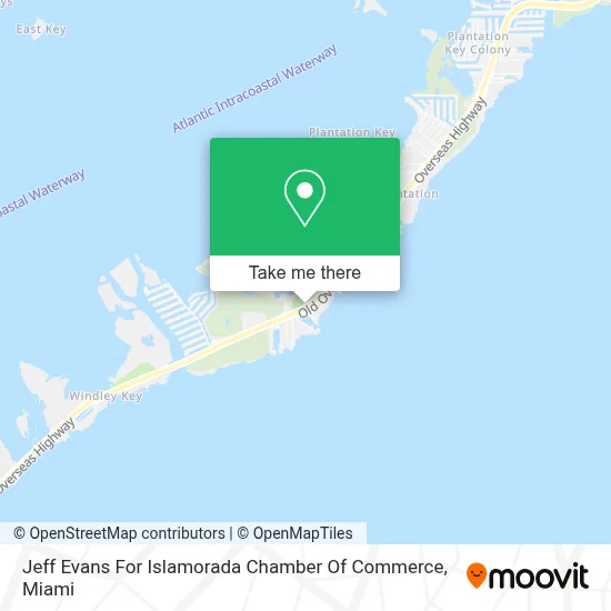 Jeff Evans For Islamorada Chamber Of Commerce map