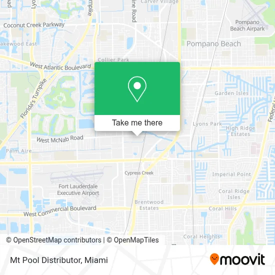 Mt Pool Distributor map