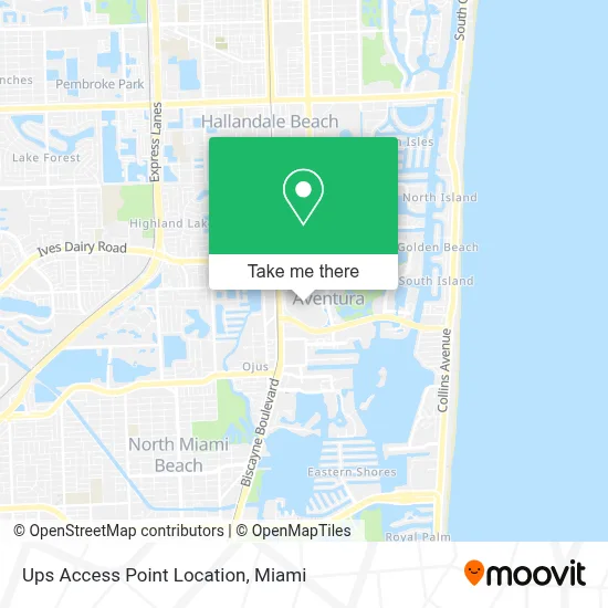 Ups Access Point Location map
