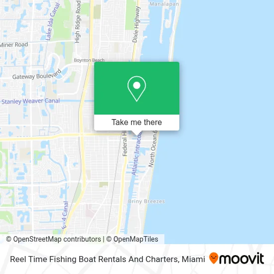 Reel Time Fishing Boat Rentals And Charters map