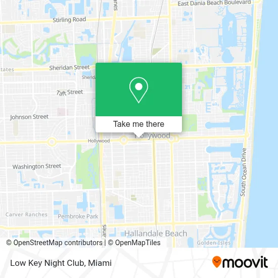 Low Key Night Club map