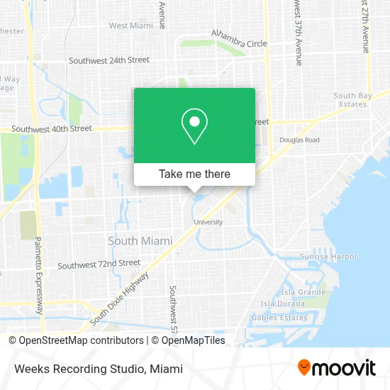 Weeks Recording Studio map
