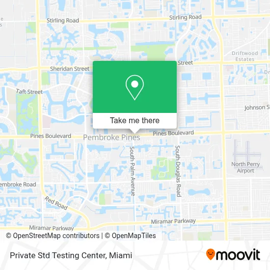 Private Std Testing Center map