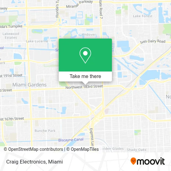Craig Electronics map
