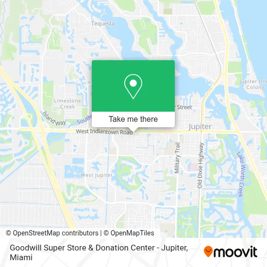 Goodwill Super Store & Donation Center - Jupiter map