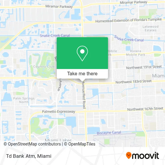 Td Bank Atm map