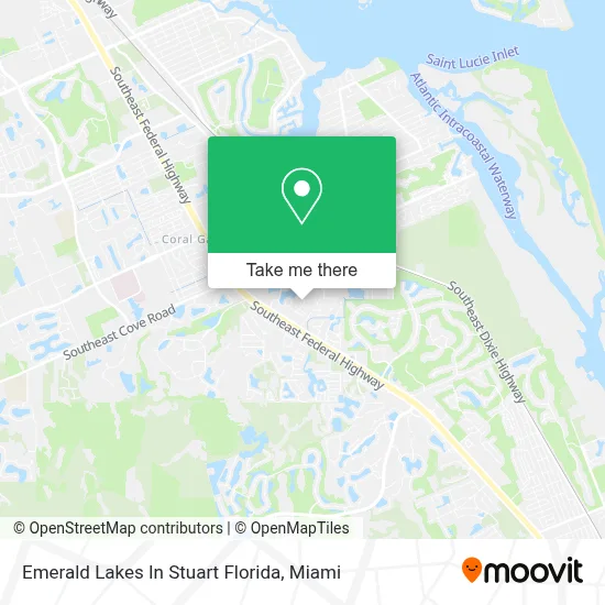 Emerald Lakes In Stuart Florida map