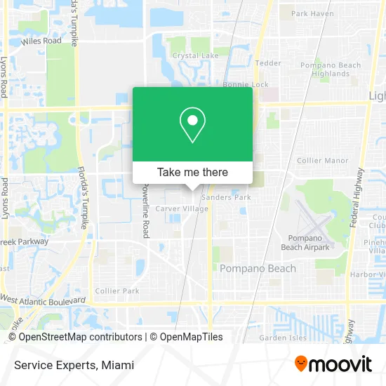 Service Experts map