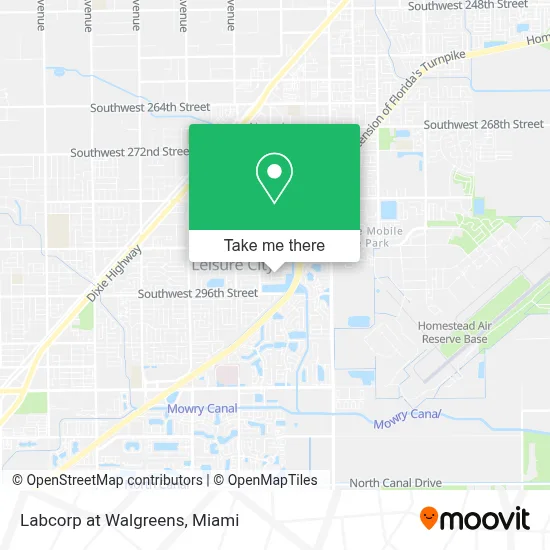 Labcorp at Walgreens map