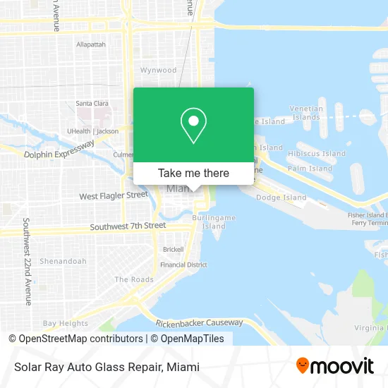 Solar Ray Auto Glass Repair map