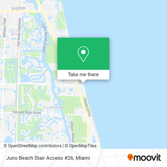 Juno Beach Stair Access #26 map