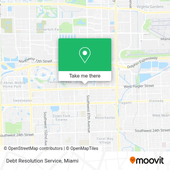 Debt Resolution Service map
