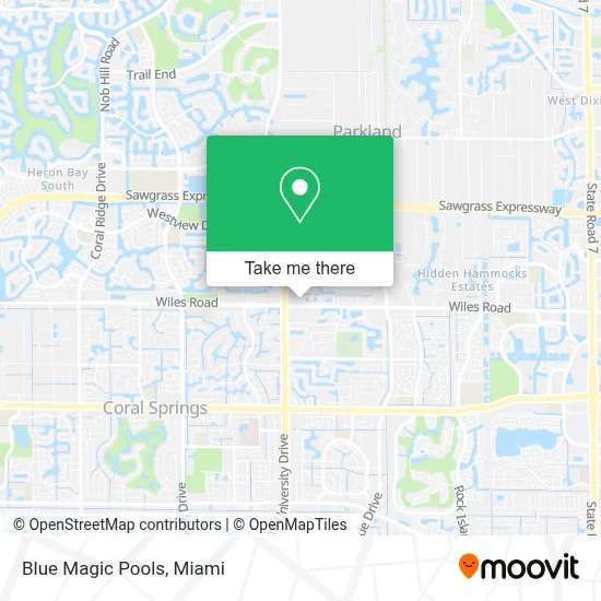 Blue Magic Pools map