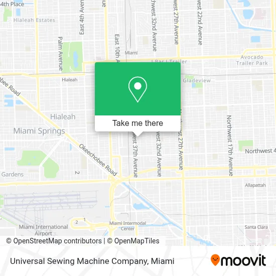 Universal Sewing Machine Company map