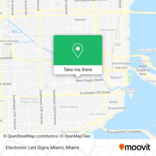 Electronic Led Signs Miami map