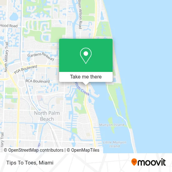 Tips To Toes map