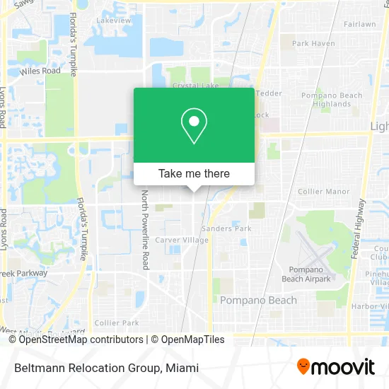 Beltmann Relocation Group map