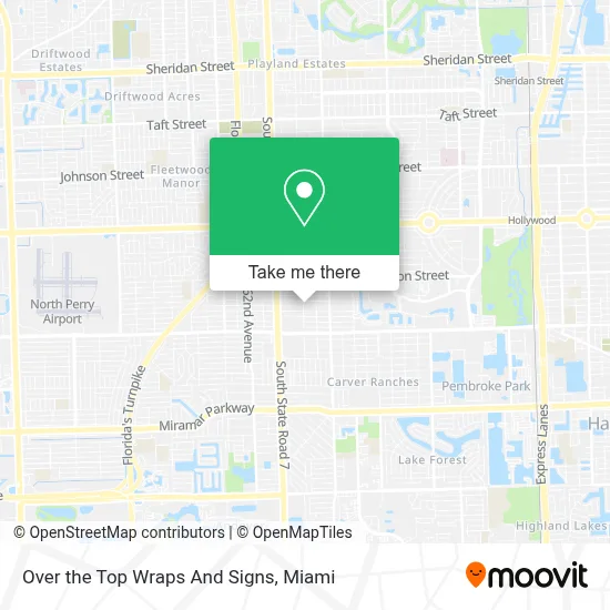 Over the Top Wraps And Signs map