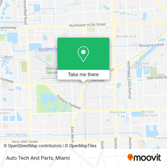 Auto Tech And Parts map