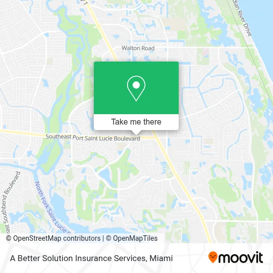A Better Solution Insurance Services map