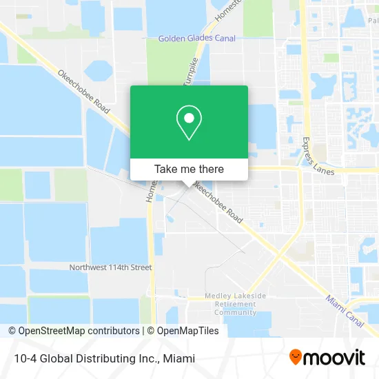 10-4 Global Distributing Inc. map