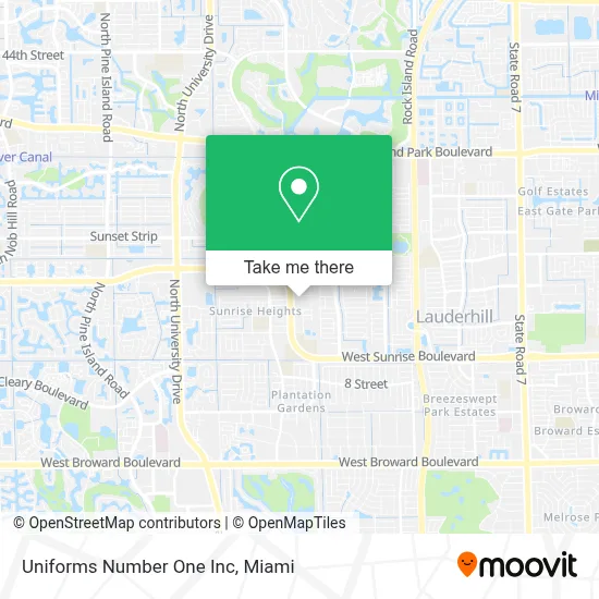 Uniforms Number One Inc map