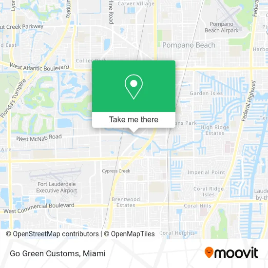 Go Green Customs map