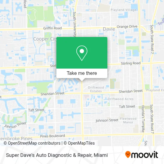 Super Dave's Auto Diagnostic & Repair map