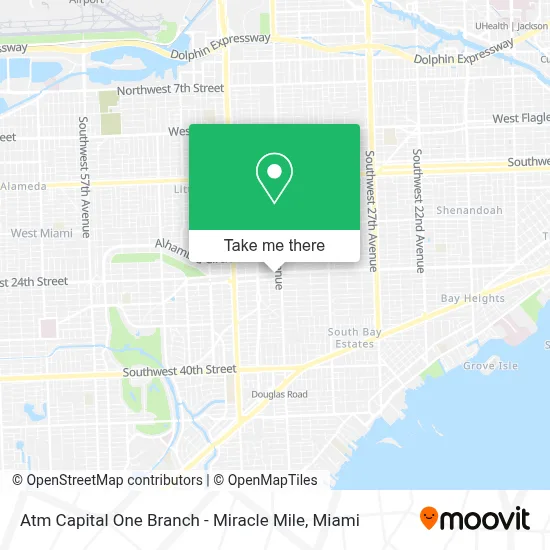 Atm Capital One Branch - Miracle Mile map