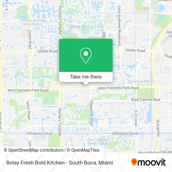 Bolay Fresh Bold Kitchen - South Boca map