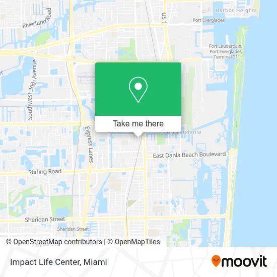 Impact Life Center map