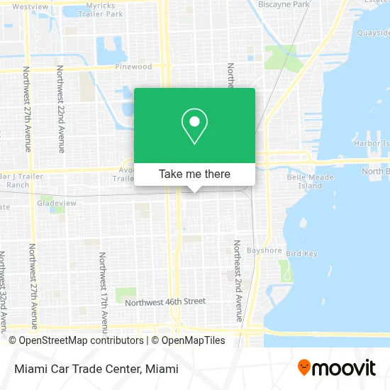 Miami Car Trade Center map