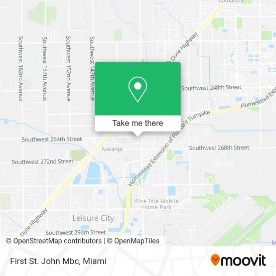 First St. John Mbc map