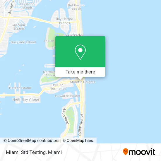 Miami Std Testing map