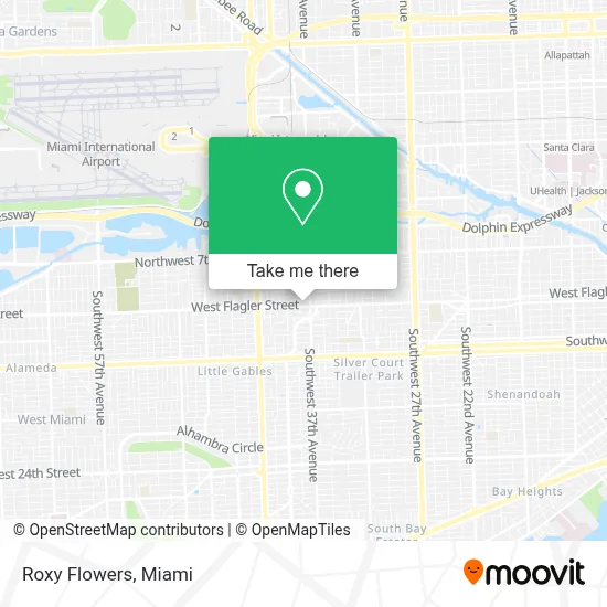 Roxy Flowers map