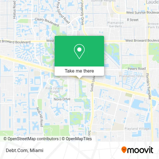 Debt.Com map