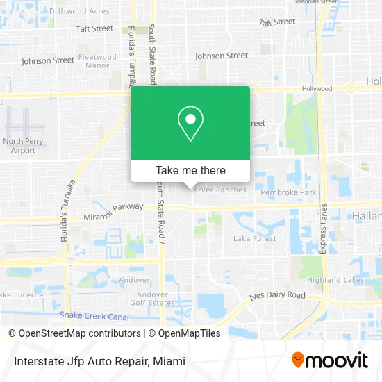 Interstate Jfp Auto Repair map