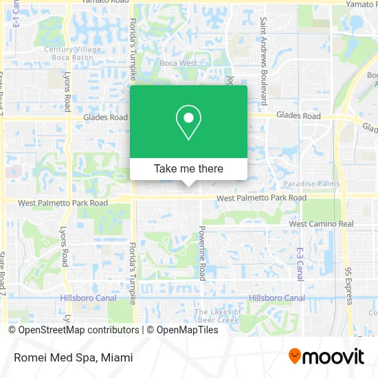 Romei Med Spa map
