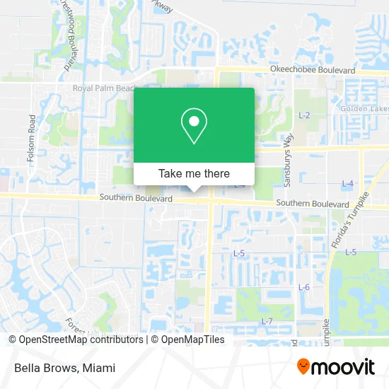 Bella Brows map
