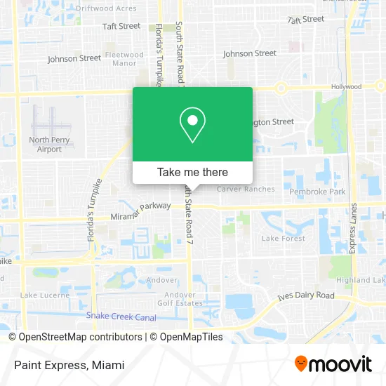 Paint Express map