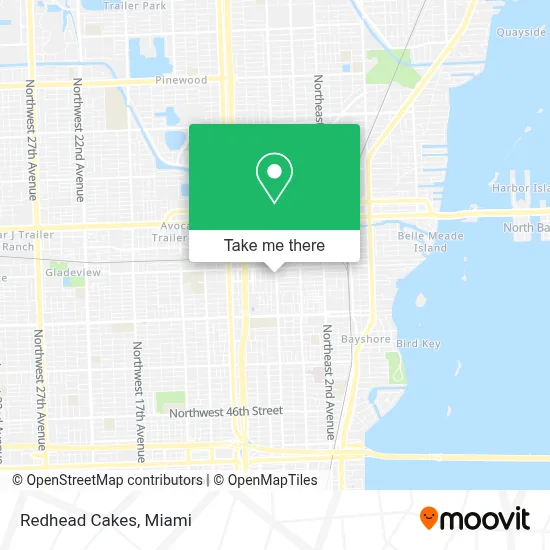 Redhead Cakes map