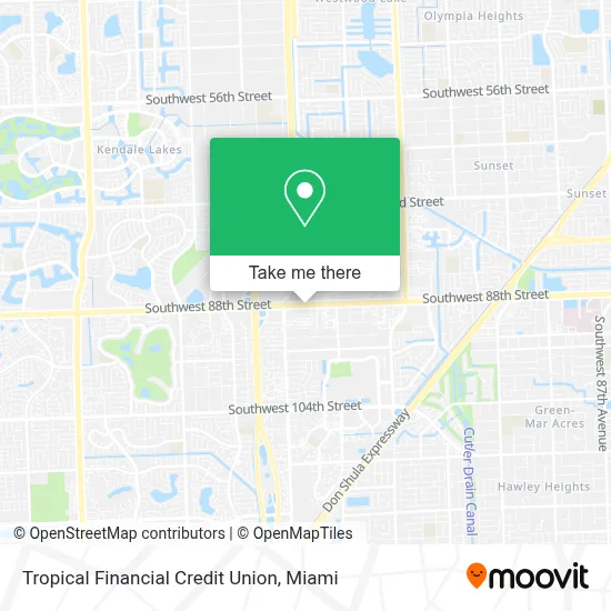 Tropical Financial Credit Union map
