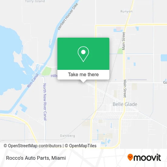 Rocco's Auto Parts map