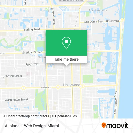 Allplanet - Web Design map