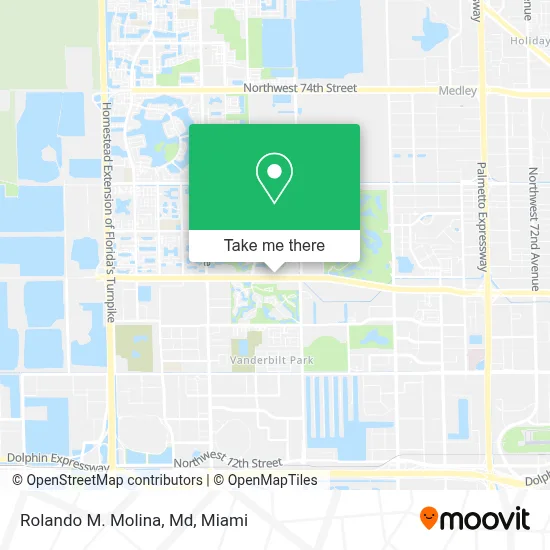 Rolando M. Molina, Md map