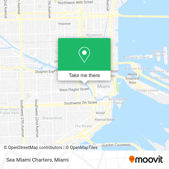 Sea Miami Charters map