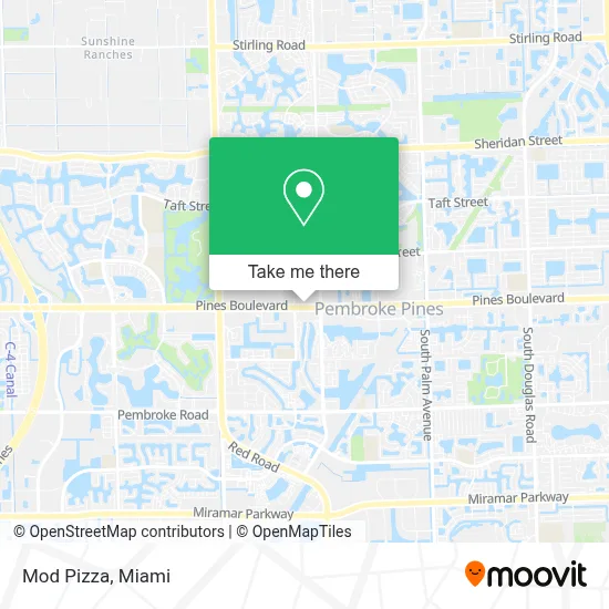 Mod Pizza map
